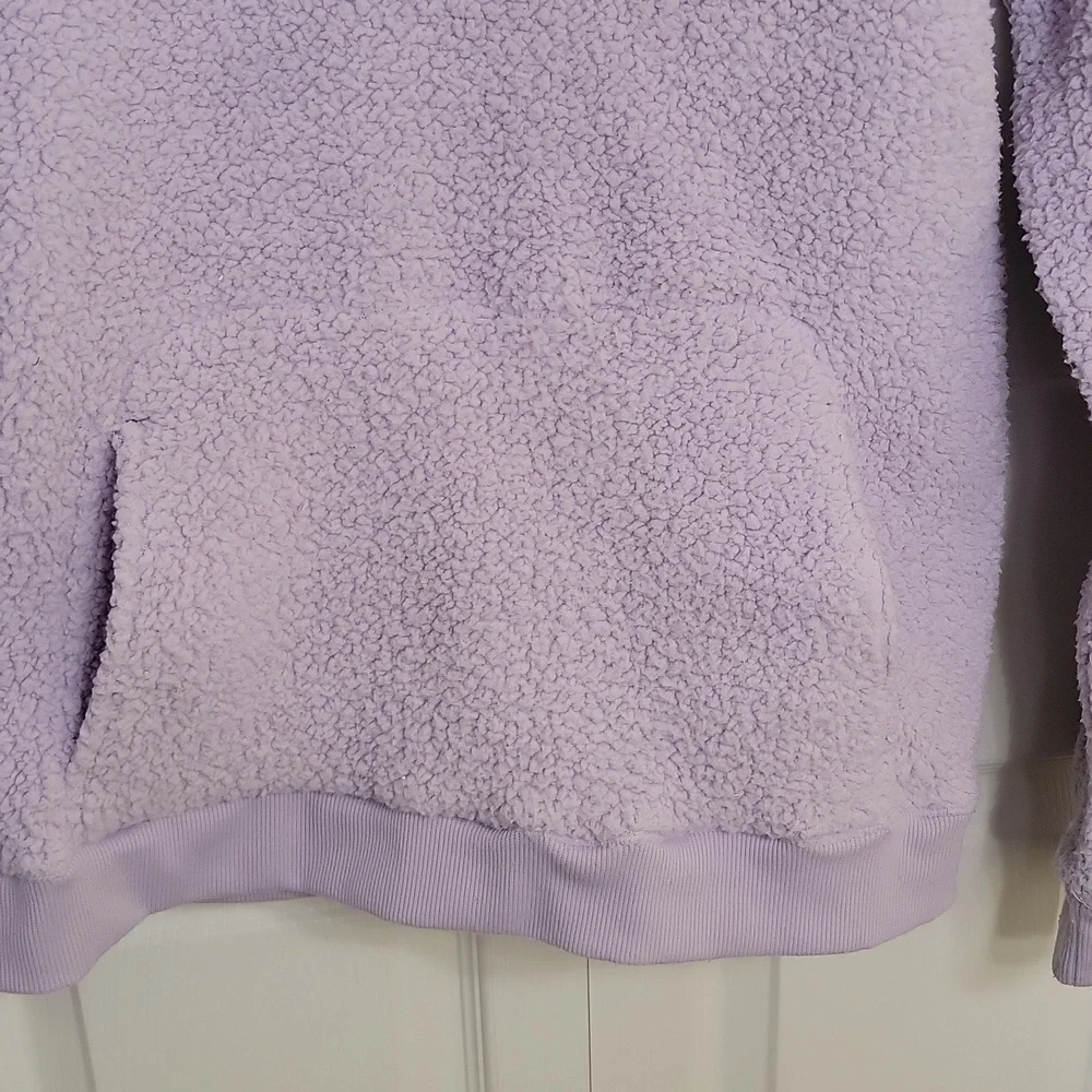 C9 by Champion Girls Fleece Pullover Lavender 1/4 Zip Long Sleeve XL 14/16